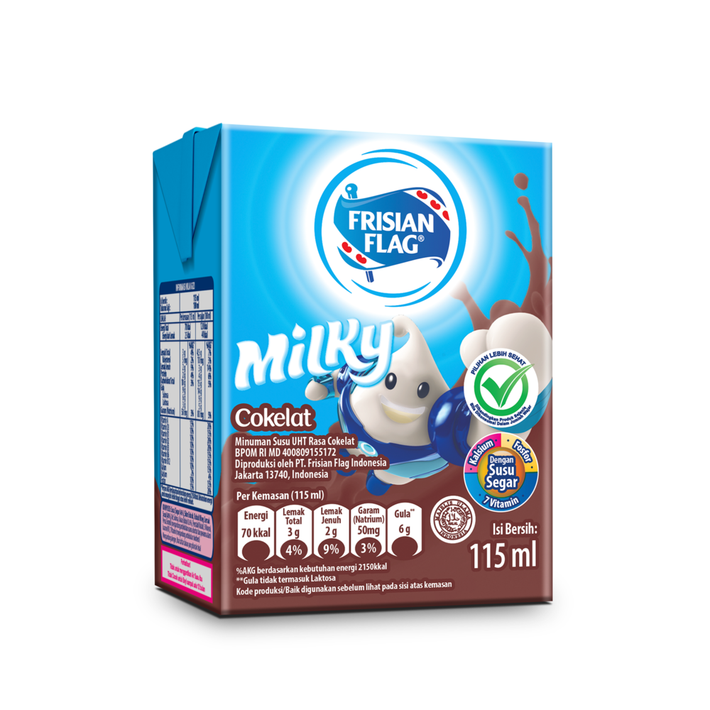 Frisian Flag Milky Coklat, Susu Siap Minum untuk Anak