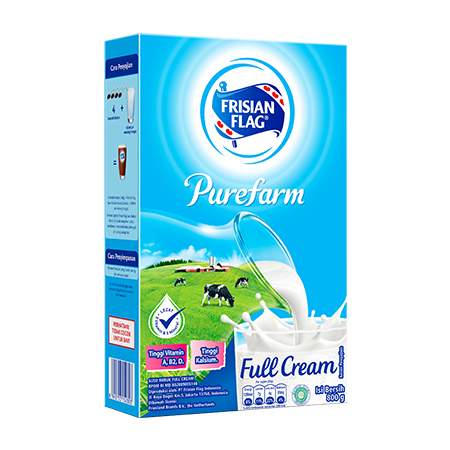 Frisian Flag Purefarm Full Cream, Susu Bubuk Berkualitas
