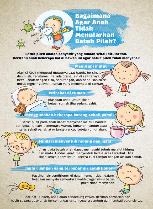 Bagaimana Agar Anak Tidak Menularkan Batuk Pilek?