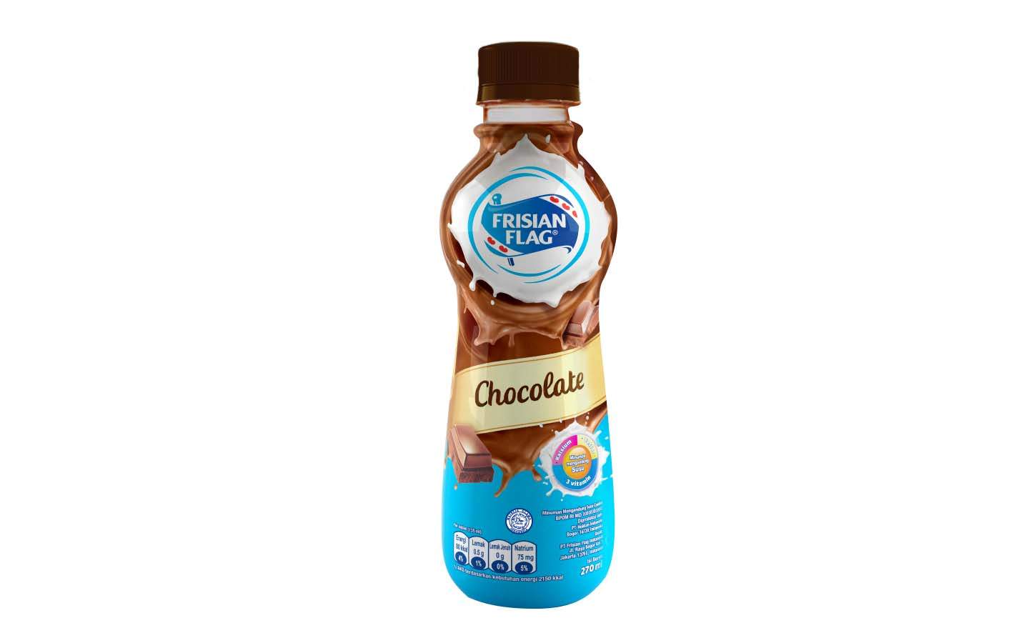 Frisian Flag Chocolate 270 ml, Susu Siap Minum yang Nikmat