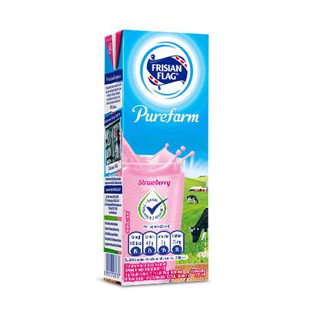 Purefarm Flavour Milk Strawberry, Lezat dan Bernutrisi