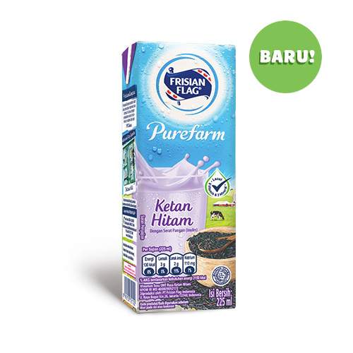 Susu Cair Purefarm Ketan Hitam Frisian Flag Indonesia