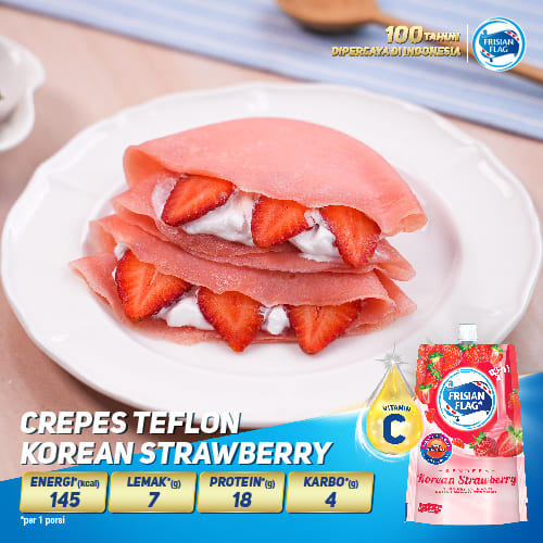 Crepes Teflon Korean Strawberry – Resep Takjil MANTUL