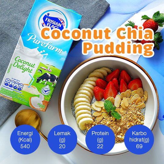 Coconut Chia Pudding: 1 Porsi