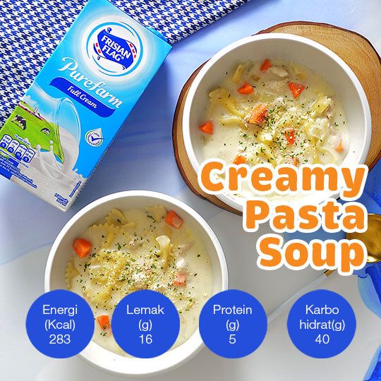 Creamy Pasta Soup: 4 Porsi