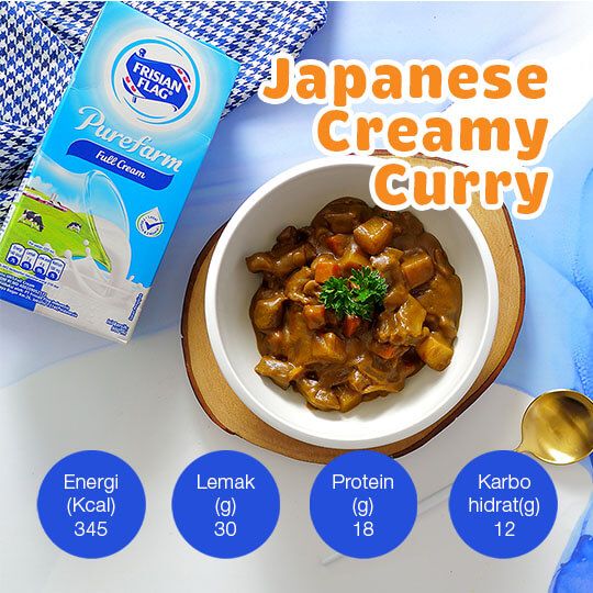 Japanese Creamy Curry: 2 Porsi