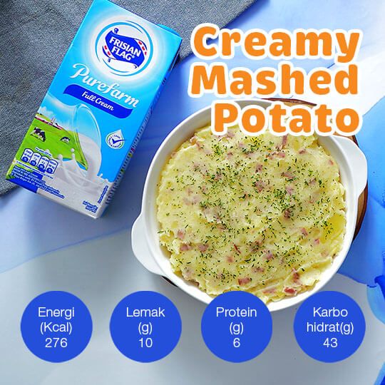 Creamy Mashed Potato: 2 Porsi