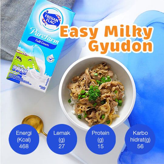 Easy Milky Gyudon: 2 Porsi