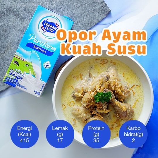 Opor Ayam Kuah Susu: 5 Porsi