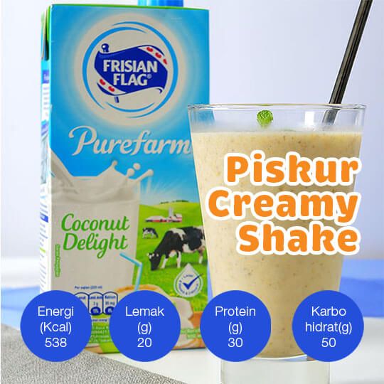 Piskur Creamy Shake: 1 Porsi