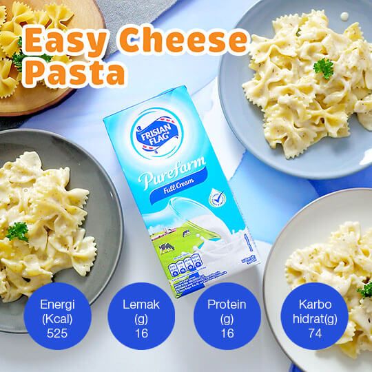 Easy Cheese Pasta: 3 Porsi