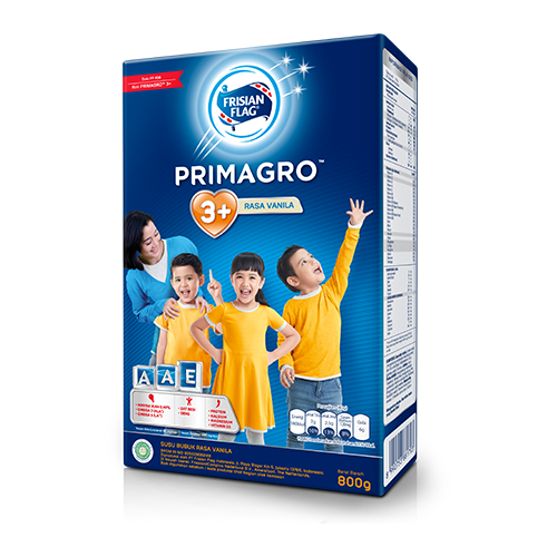 Susu Bubuk Frisian Flag Primagro 3+ mengandung 4x DHA lebih tinggi, dukung AKAL CERMAT!